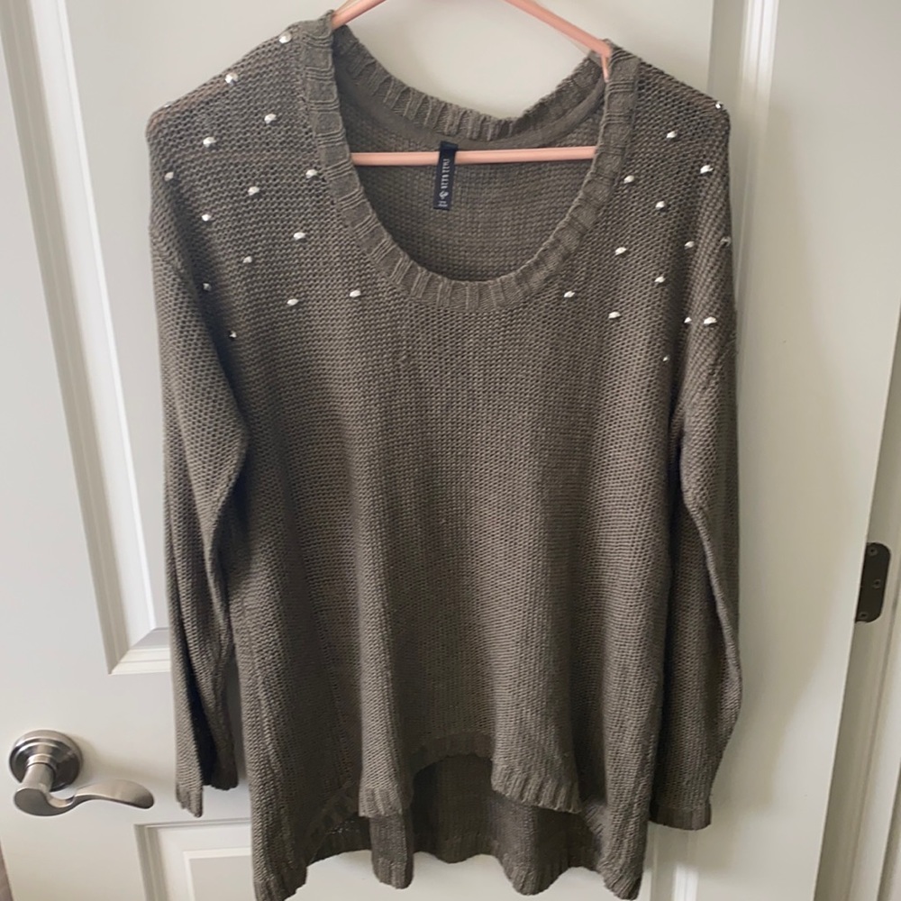 Full Tilt Oversized Olive Green Sweater Size XL